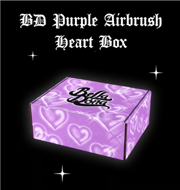 BD Purple Airbrush Heart Box