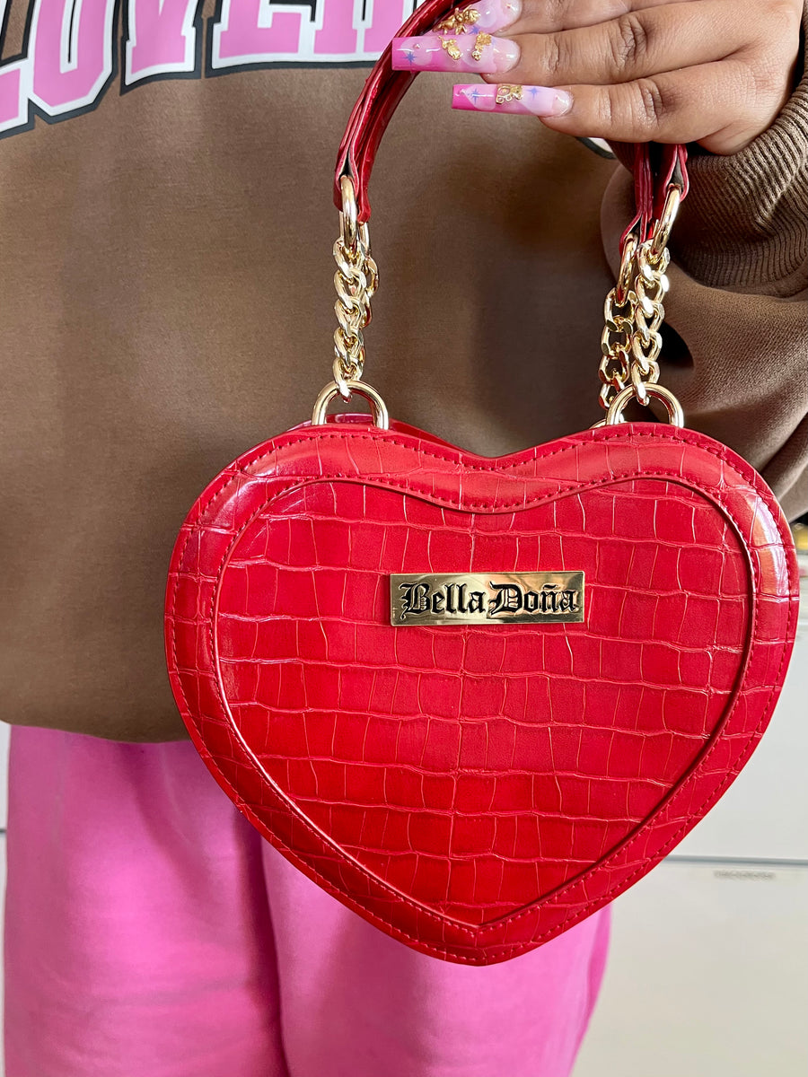 Heart Handbag - Red