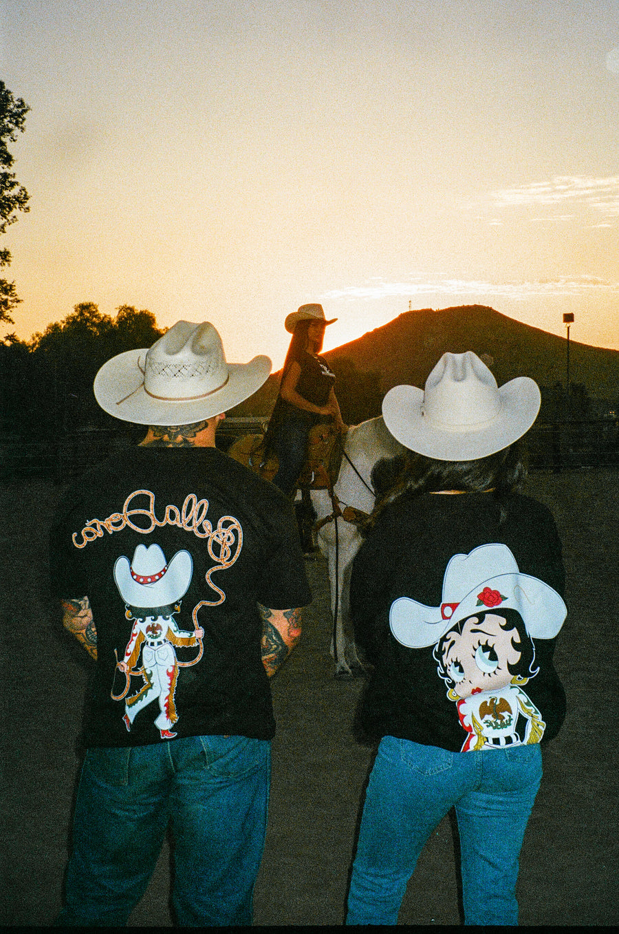 Cowgirl Betty Boop Sweater - Black