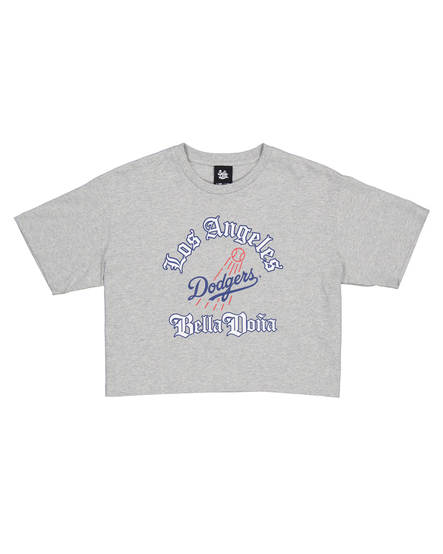 Los Angeles Dodgers X BD - Crop Tee - Grey