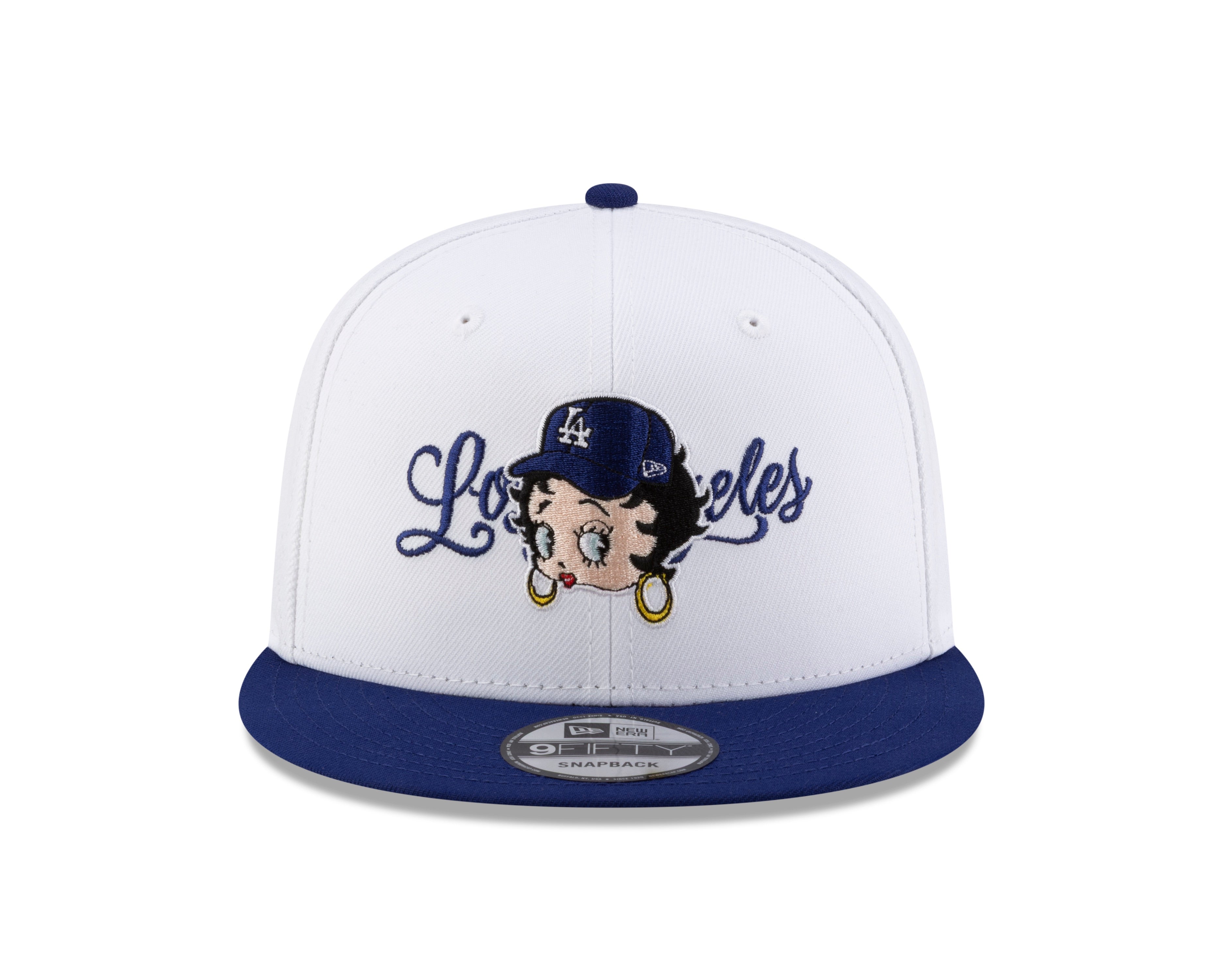 BD x Betty Boop x Los Angeles Dodgers 9FIFTY Snapback - White