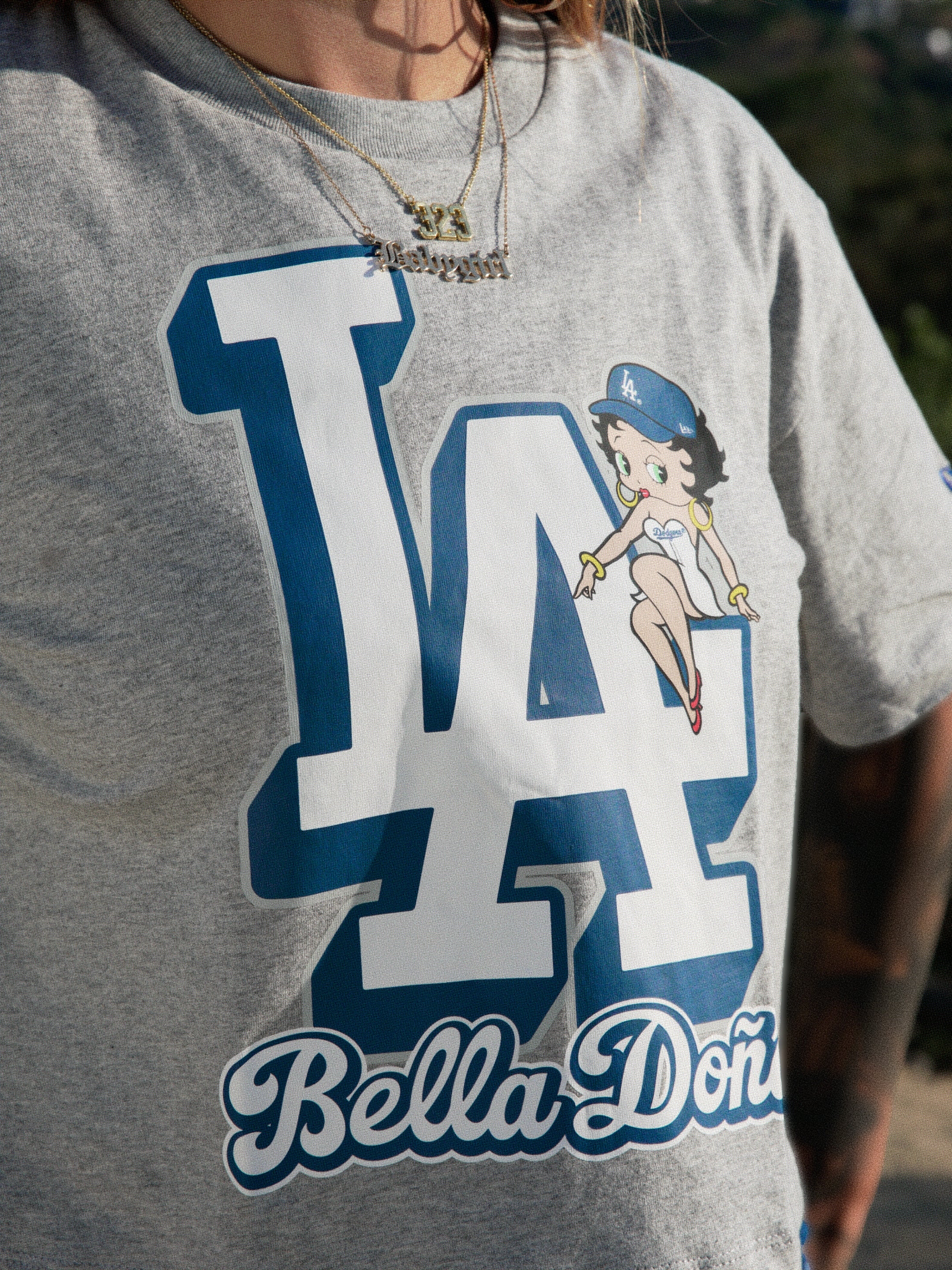 Bella Doña x Betty Boop x Los Angeles Dodgers Women's Boxy T-Shirt - G