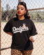 Betty Boop x Los Angeles Dodgers Unisex Black T-Shirt