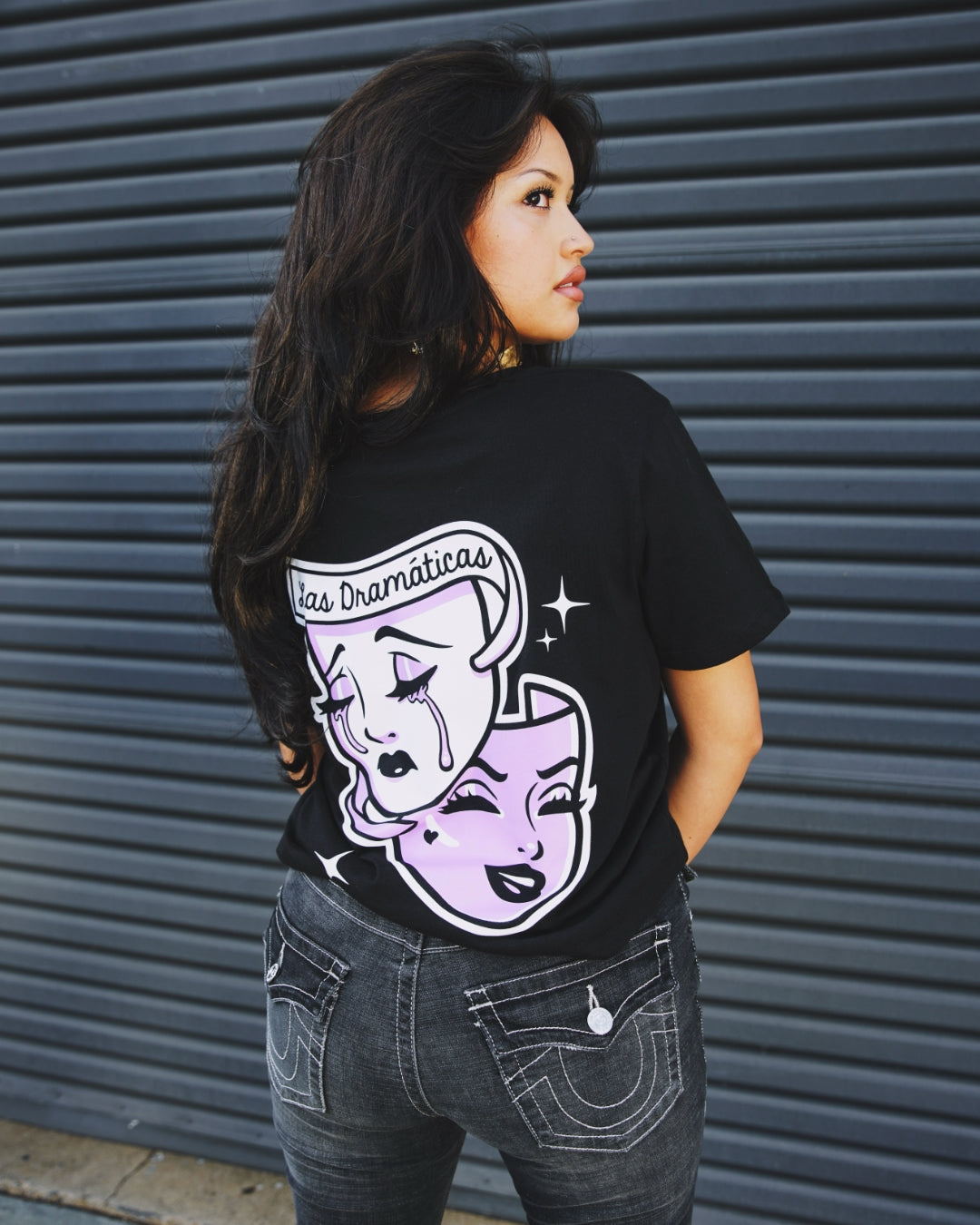 Las Dramaticas Club Tee - Black – Bella Doña