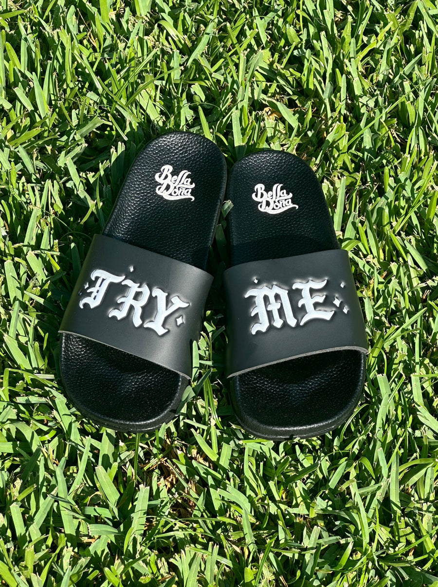 Try Me Slides - Black