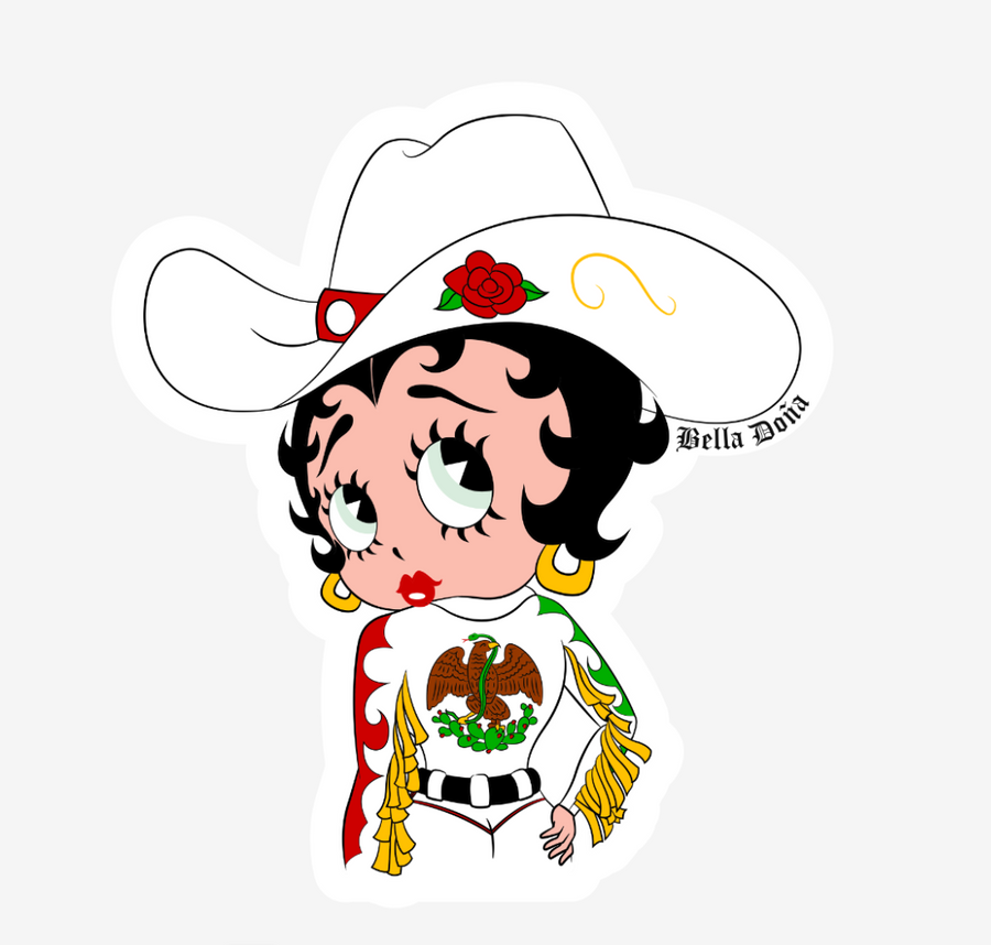 Cowgirl Betty Boop Sticker