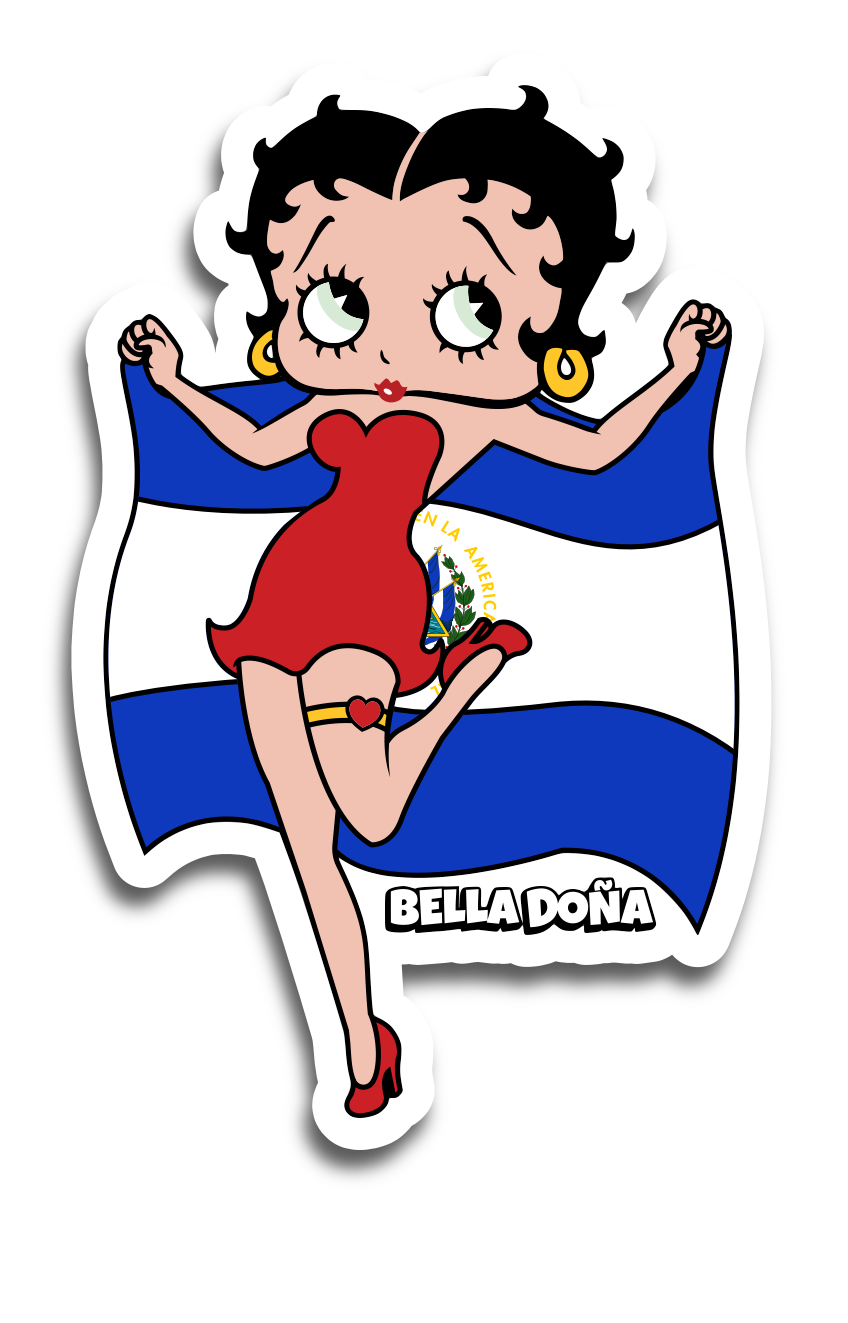 Betty Boop Sticker - El Salvador