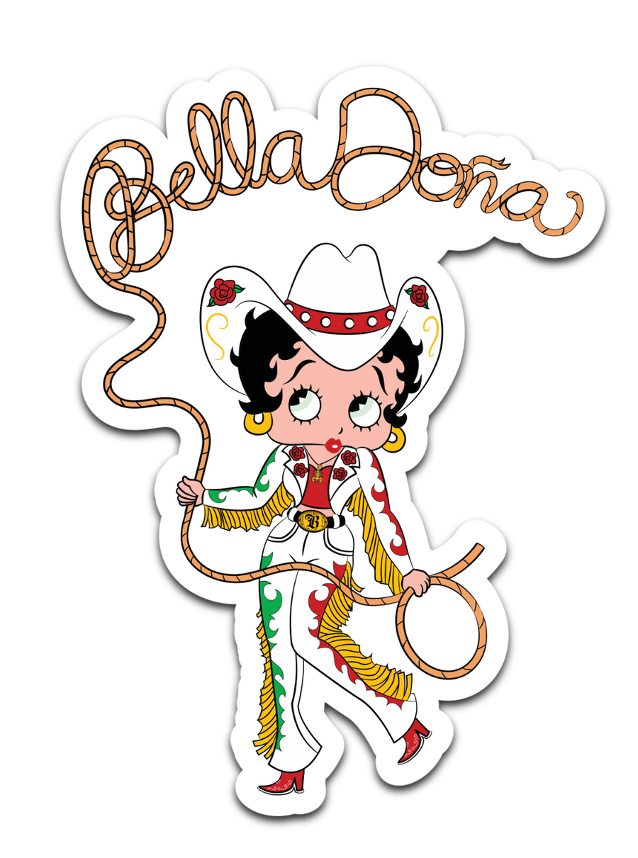 Lasso Betty Boop Sticker