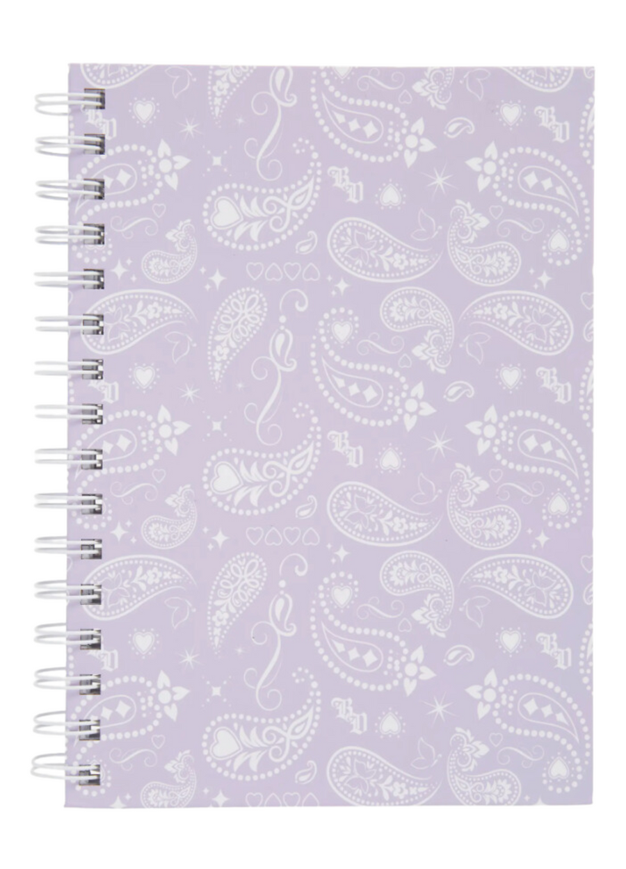 BD Paisley Notebook -  Lavender