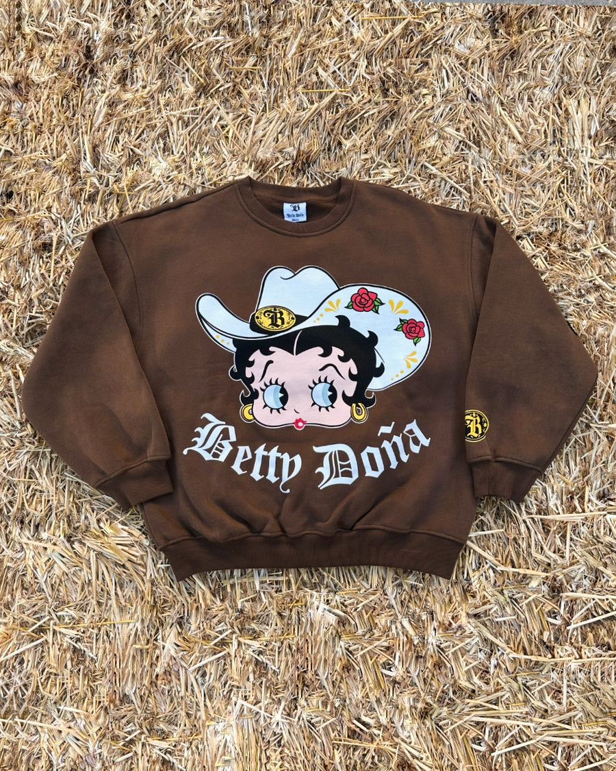 Betty Doña - Fleece Sweater - Brown