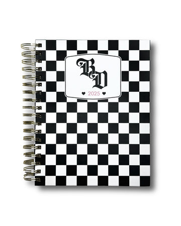 2025 BD Checkered Cover Planner