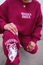 Lovergirl Lightweight Sweats - Burgundy