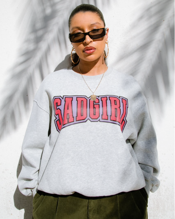 SadGirl University Sweater - Grey 2.0